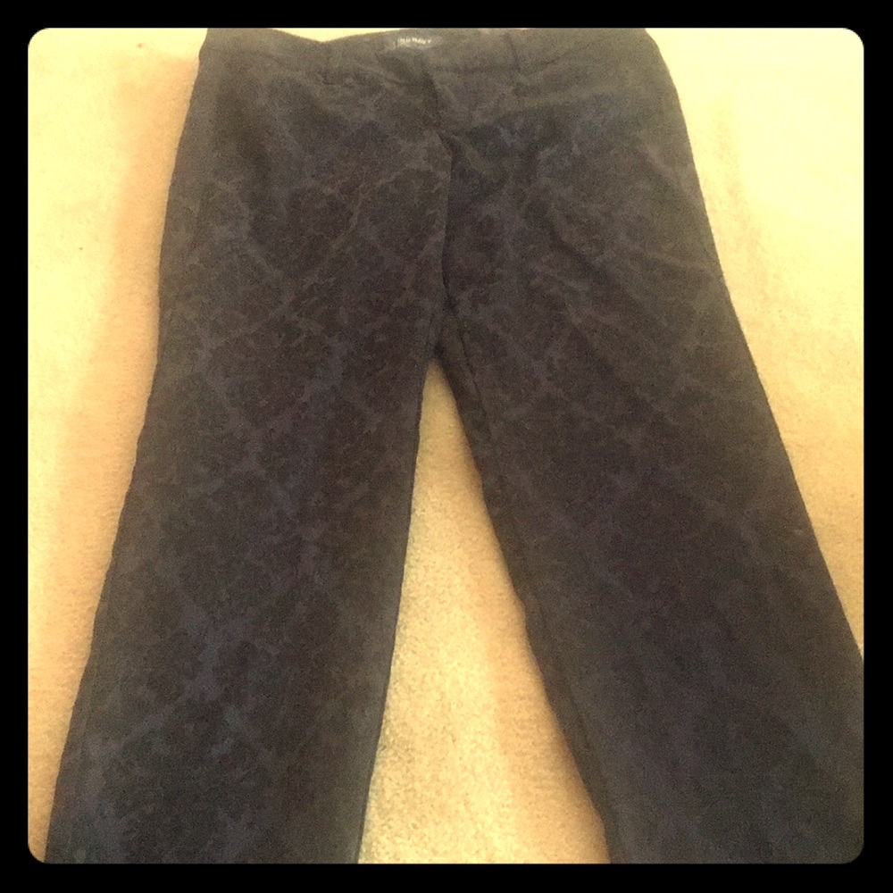 Black and blue pants